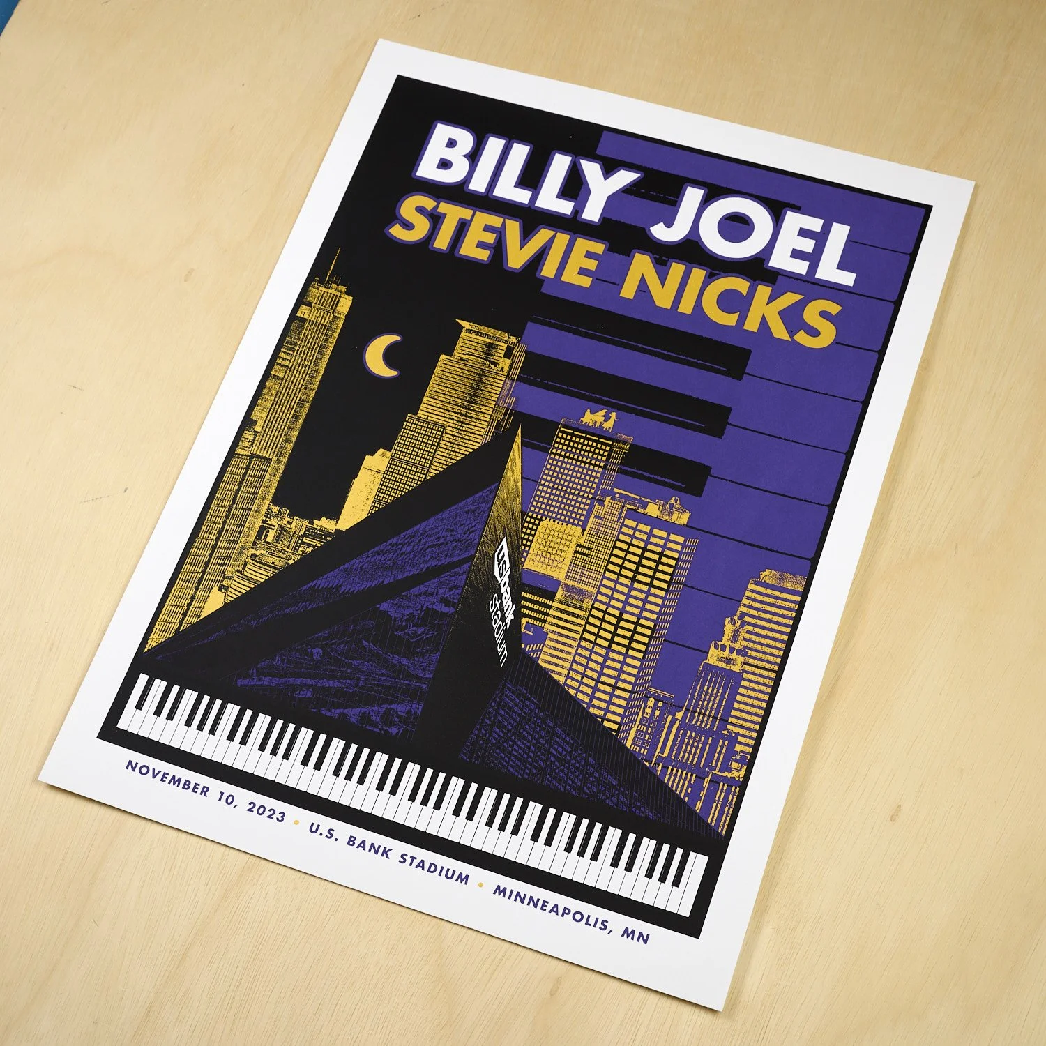 Billy Joel & Stevie Nicks — Dogfish Media Screen Print Art
